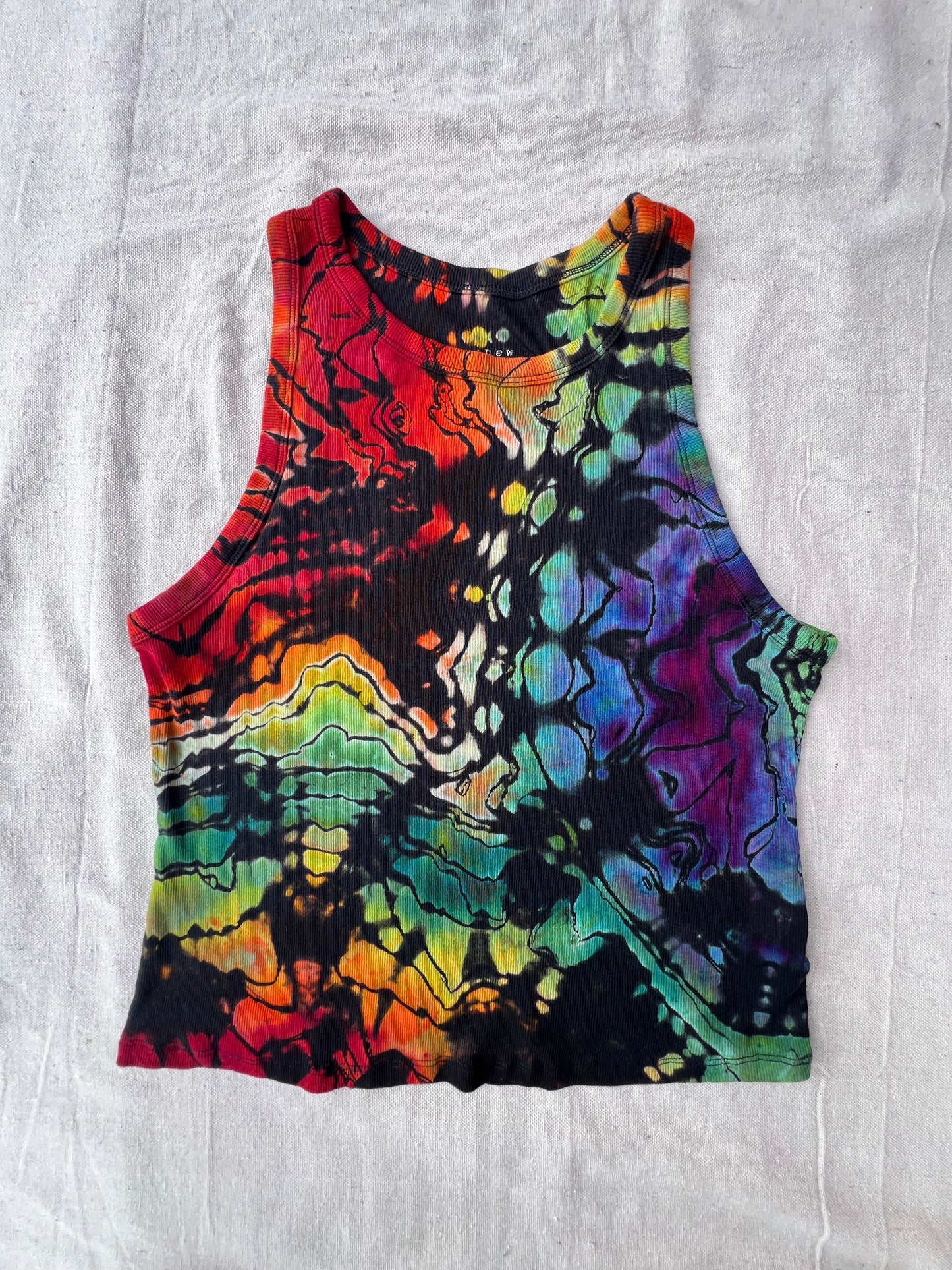 XL women's geode rainbow tank top