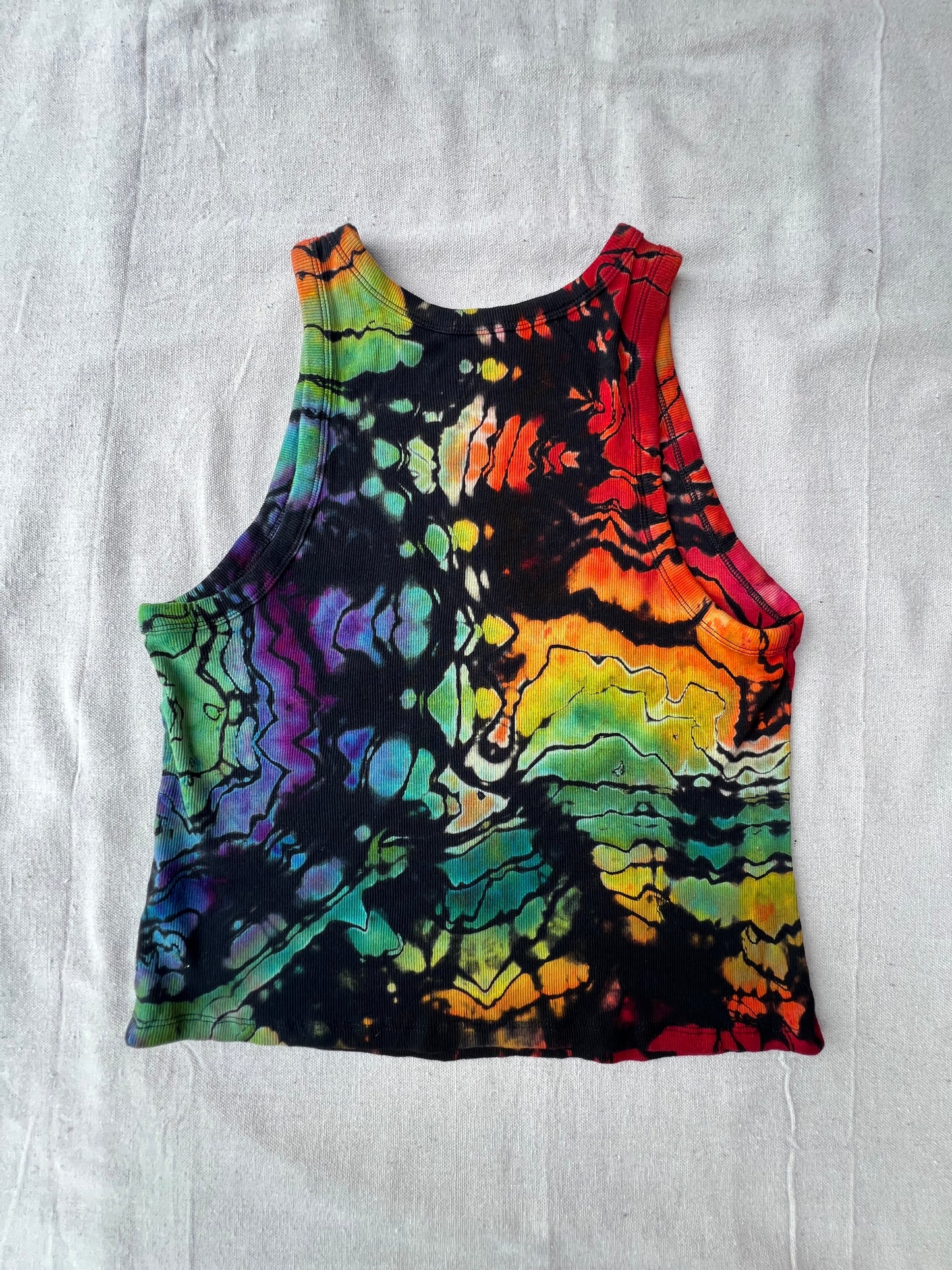 XL women's geode rainbow tank top