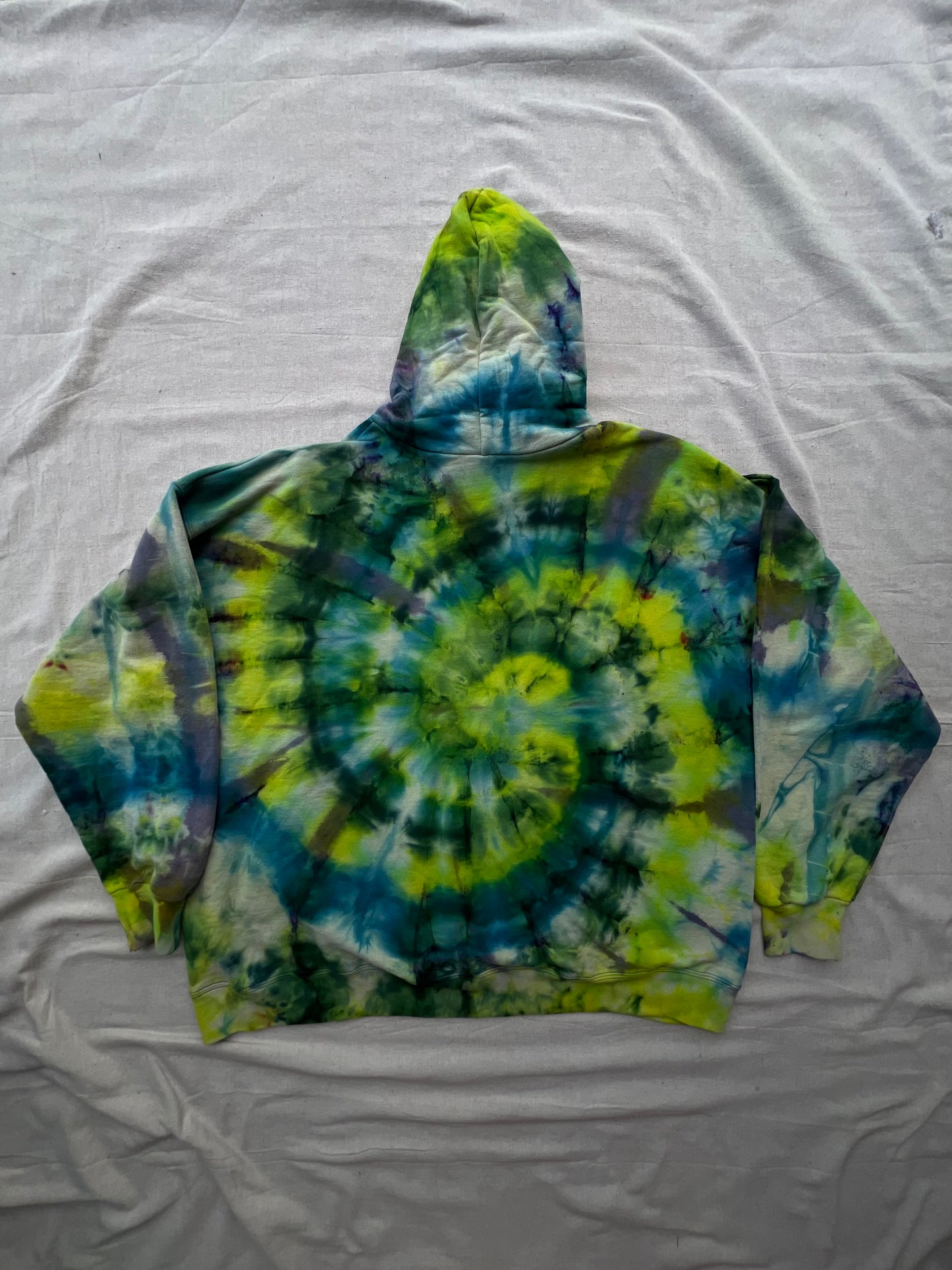 XXL unisex ice dyed hoodie
