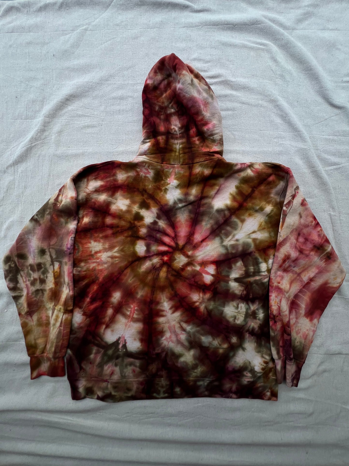 L unisex ice dyed hoodie