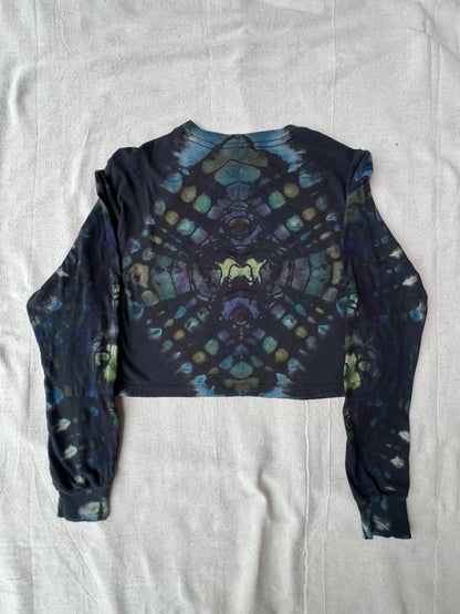 S women's long sleeve amulet crop