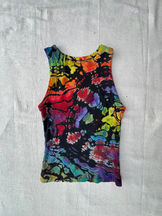 XS women's geode rainbow tank top