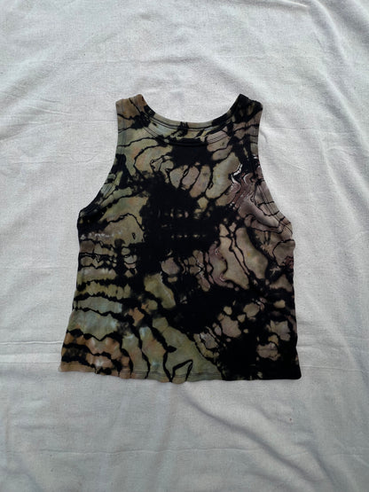 XXL women's camo geode cropped tank