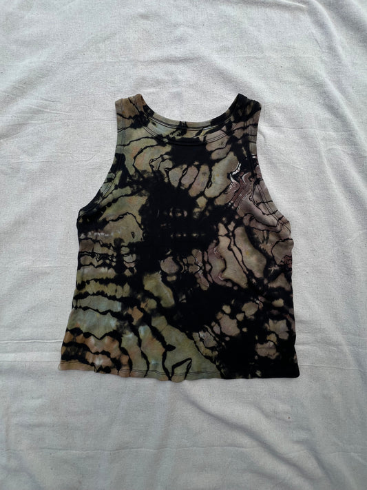 XXL women's camo geode cropped tank