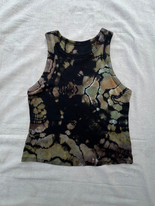 XXL women's camo geode cropped tank