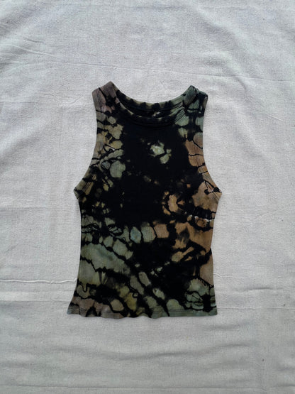 S women's camo geode cropped tank