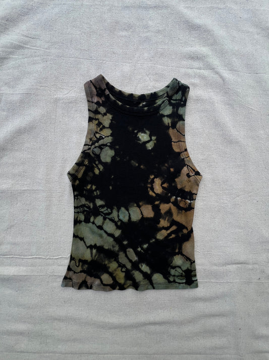 S women's camo geode cropped tank