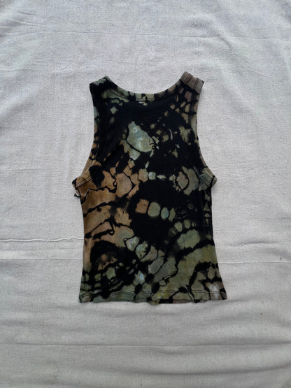 S women's camo geode cropped tank