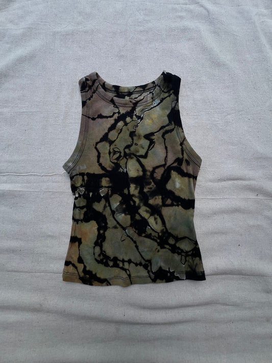 S women's camo geode cropped tank