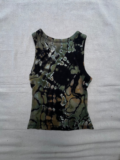 XS women's camo geode cropped tank