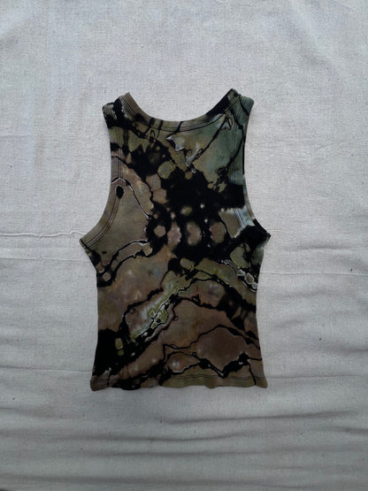 XS women's camo geode cropped tank