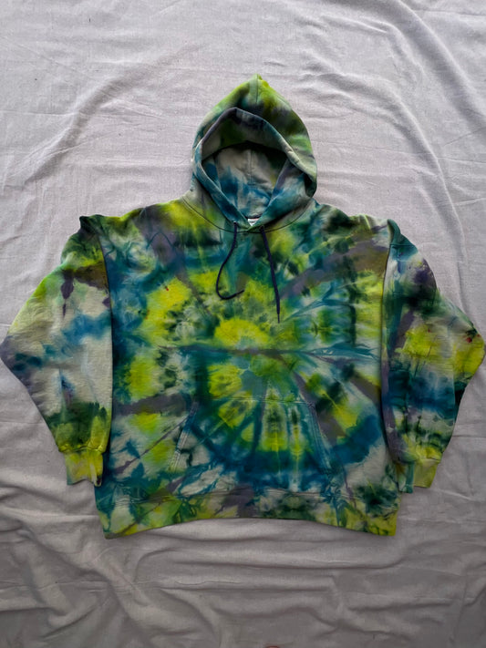 XXL unisex ice dyed hoodie