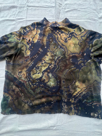 XXXL Geode Mock Turtleneck Long Sleeve T-shirt